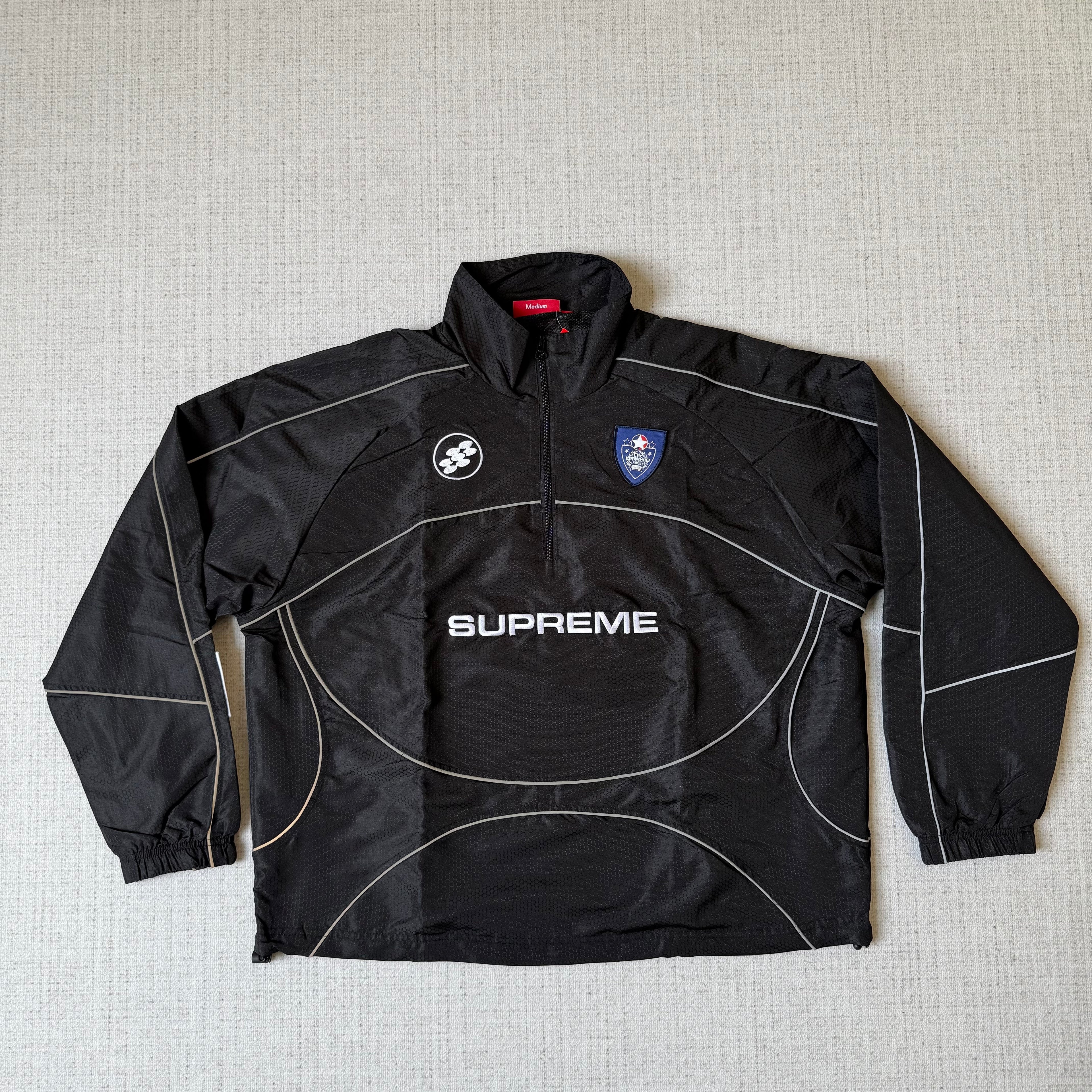 Supreme Reflektierender Paspelierung Tracksuit Black