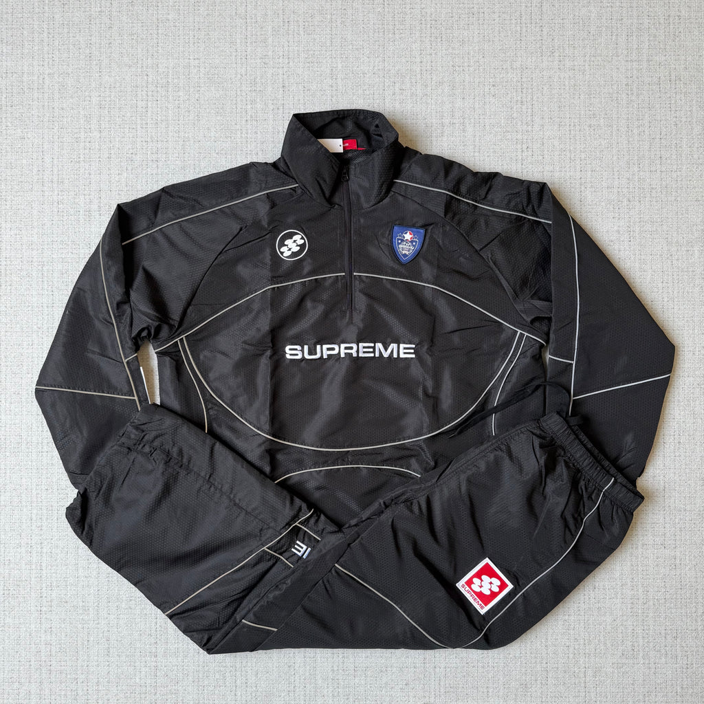 Supreme Reflektierender Paspelierung Tracksuit Black