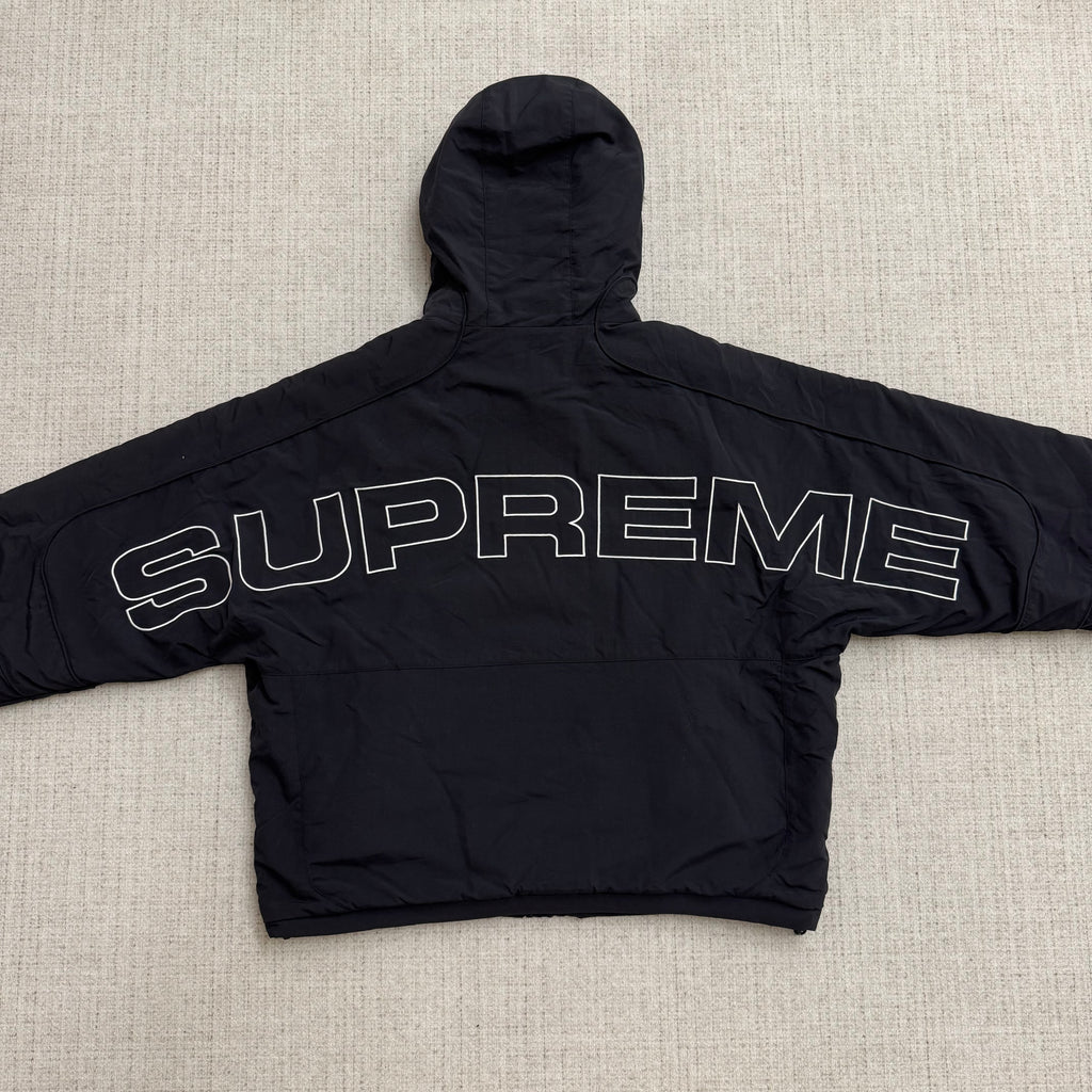 Supreme Kunstpelz Wende Trainingsjacke mit Kaupze