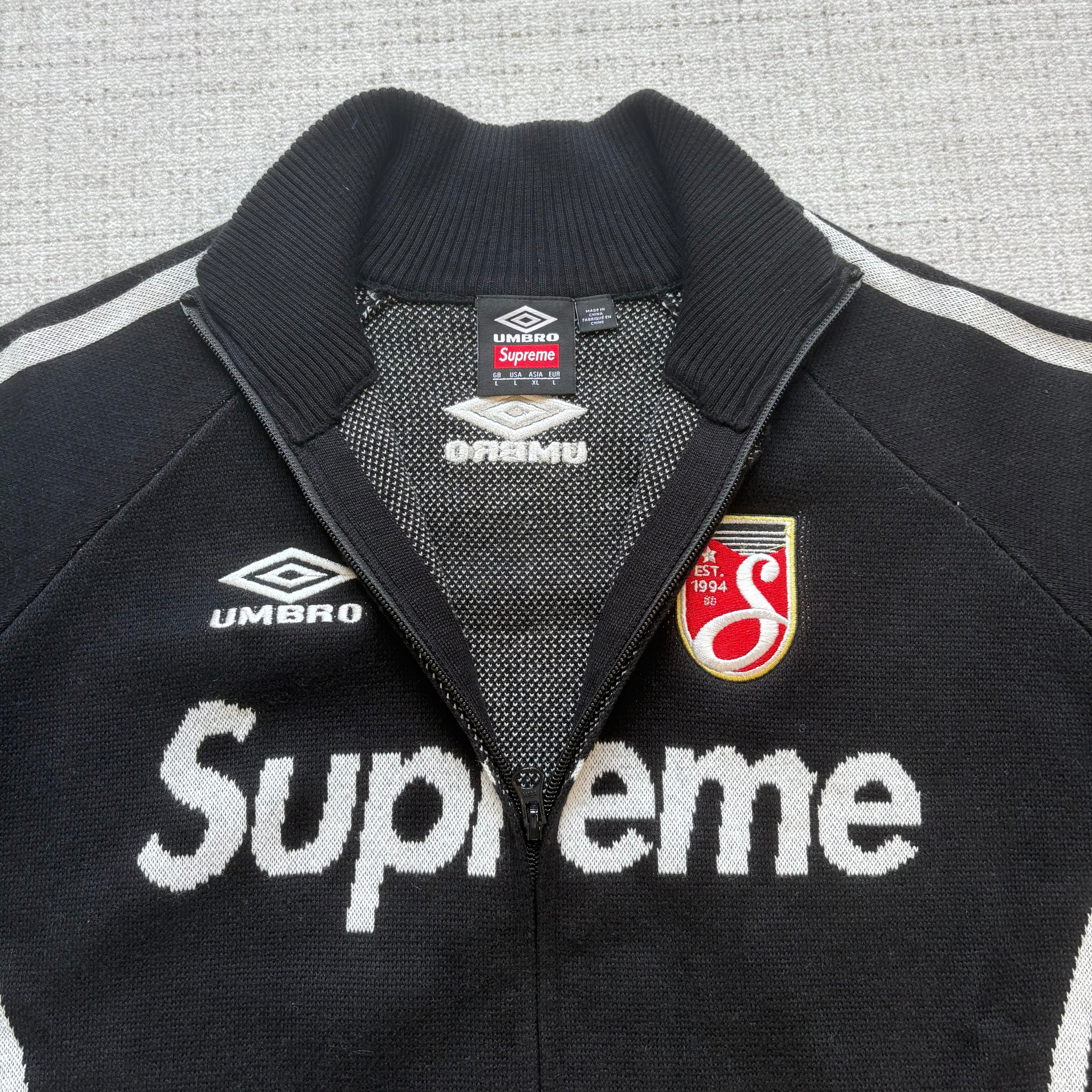 Supreme Umbro Pullover mit Reißverschluss Schwarz