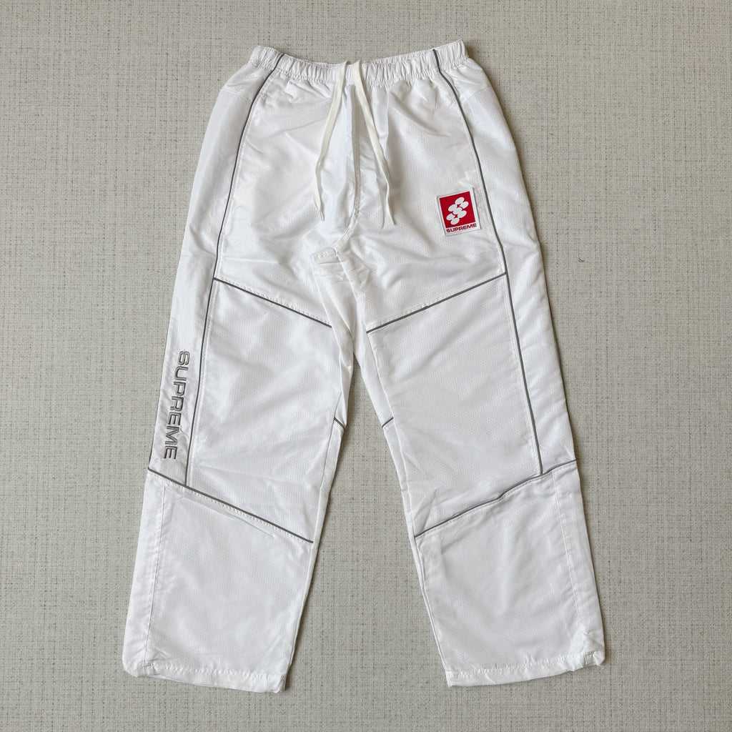 Supreme Reflektierende Paspelierung Tracksuit Weiss