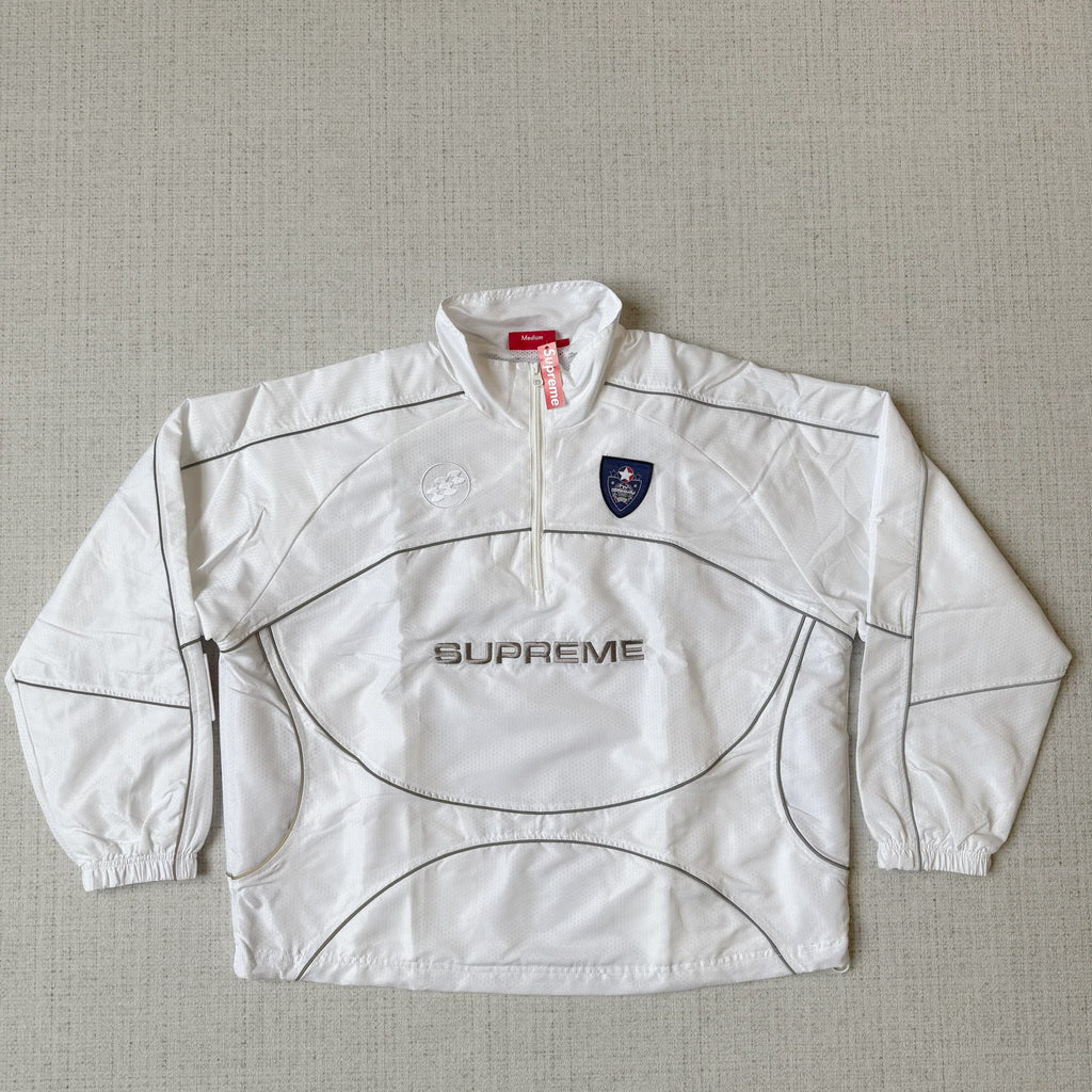 Supreme Reflektierende Paspelierung Tracksuit Weiss